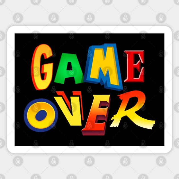 Game Over Sticker by Getsousa